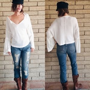 Boho Oversized Thermal Top